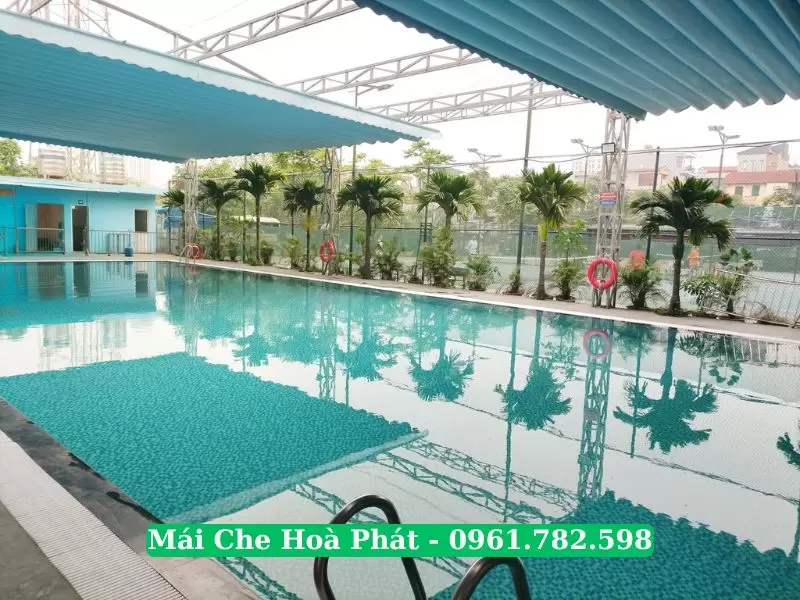Công trình mái che bể bơi tại Quảng Ninh