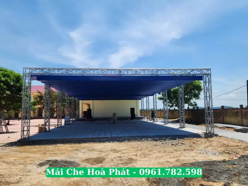 Bạt che sân khấu trường học tại Hoà Bình
