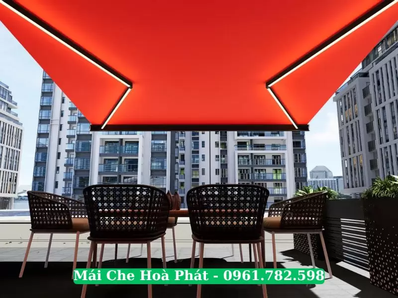 Mái hiên di động quay tay
