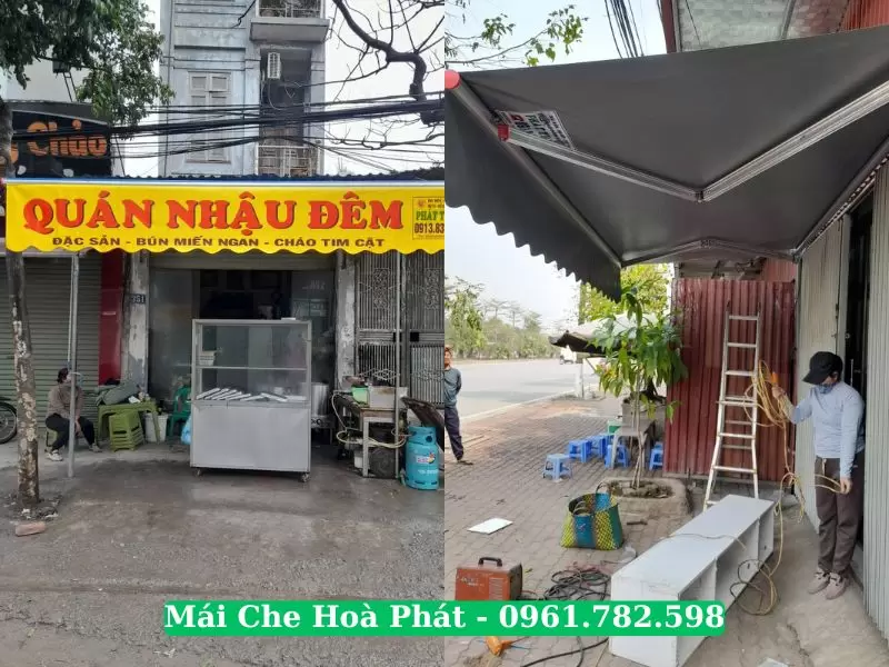 Giá mái hiên quay tay