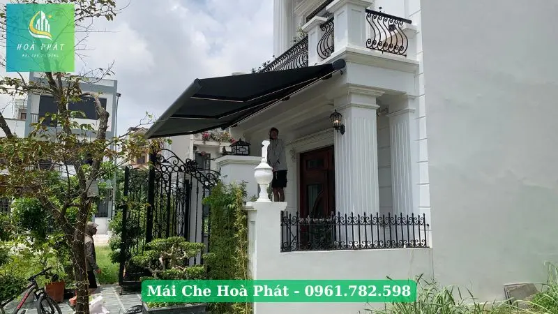 Thi công mái hiên tự động tại Quảng Ninh