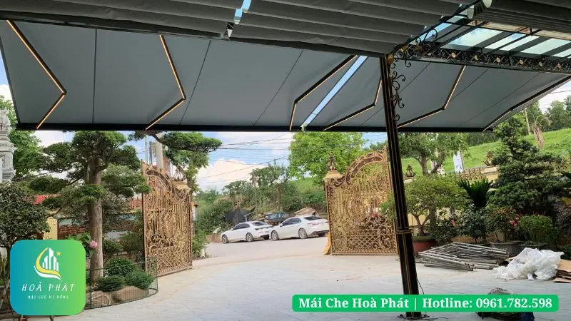 Công tình mái hiên che sân vườn sang trọng, đẳng cấp