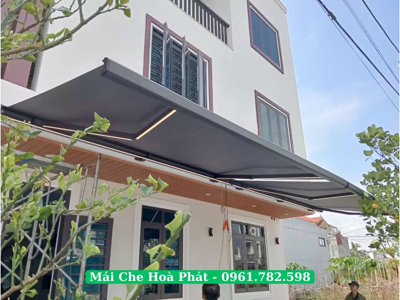 Công trình mái hiên nhập khẩu tại Hải Phòng