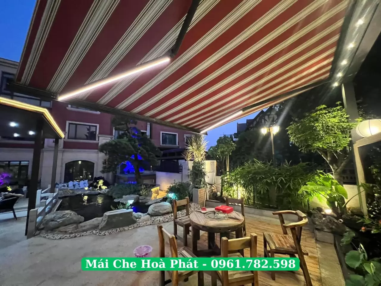 Mái hiên điều khiển từ xa