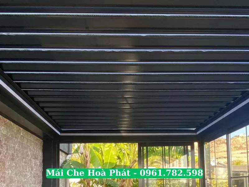 Mái che nhôm xếp tại Nguyễn Xiển