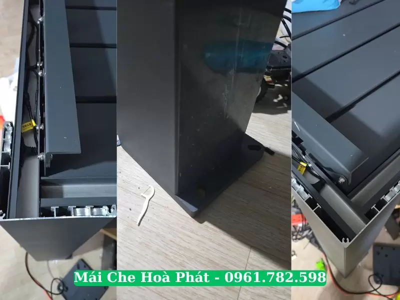 Cột và dầm mái nhôm xếp lật