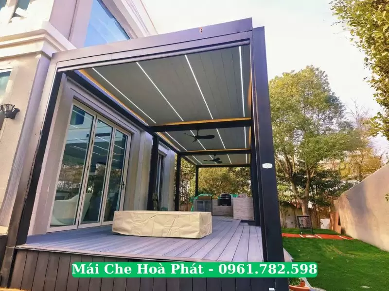 Công trình mái nhôm xếp tại Hải Phòng