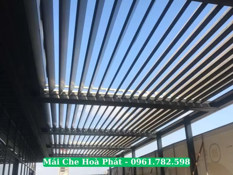 Mái nhôm xếp lật nhập khẩu