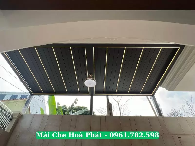 Mái nhôm xếp nhập khẩu fullbox