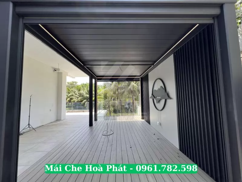 Mái nhôm xếp hiên nhà tại Ninh Bình