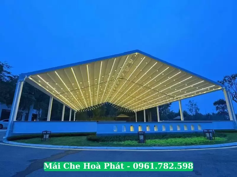 Mái xếp khung nhôm tại Hà Nội