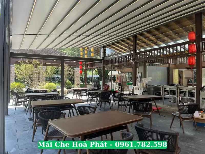 Công trình mái che quán cafe
