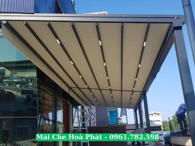 Mái xếp khung nhôm nhập khẩu