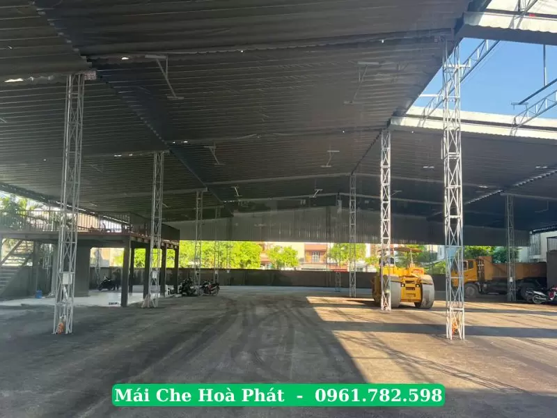 Mái che di động sân pickleball Hải Dương