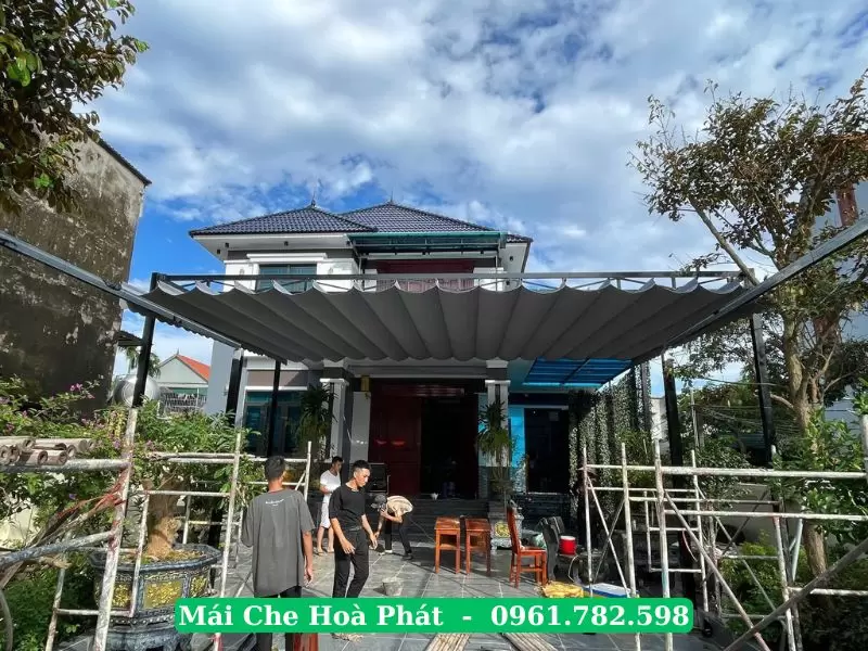 Mái bạt xếp thông minh