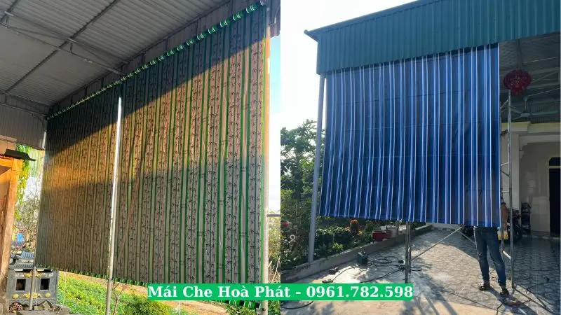 Mẫu bạt cuốn ngoài trời giá rẻ