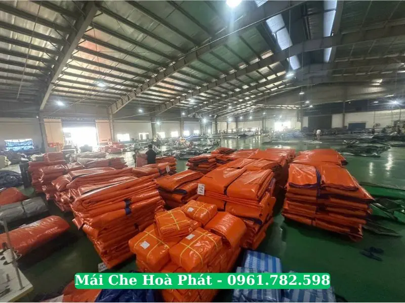 Xưởng cung cấp bạt xanh cam