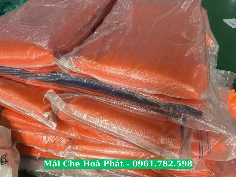 Bạt xanh cam khổ 8m