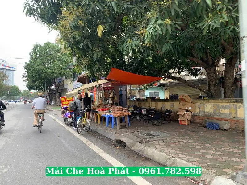 Bạt che nắng bán hàng