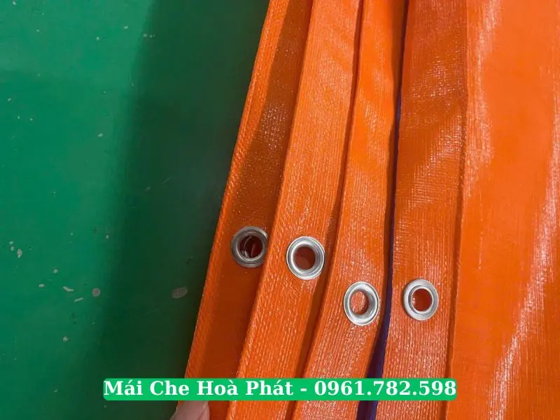 Bạt xanh cam có đóng khoen