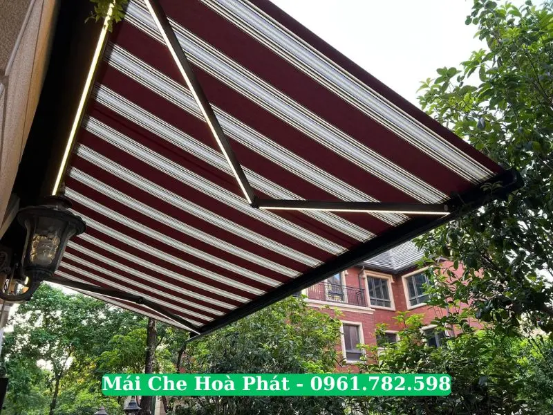 Mái hiên fullbox tự động che nắng mưa