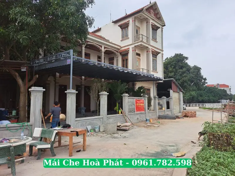 Công trình mái hiên nhà biệt thự tại Hải Phòng