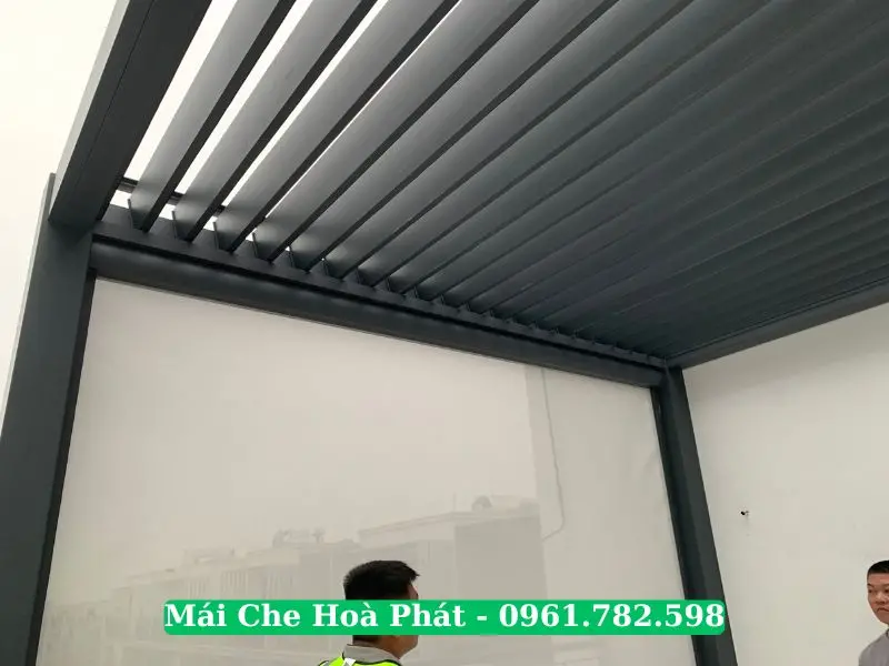 Công trình mái che pergola nhôm tại KĐT The Manor Central Park