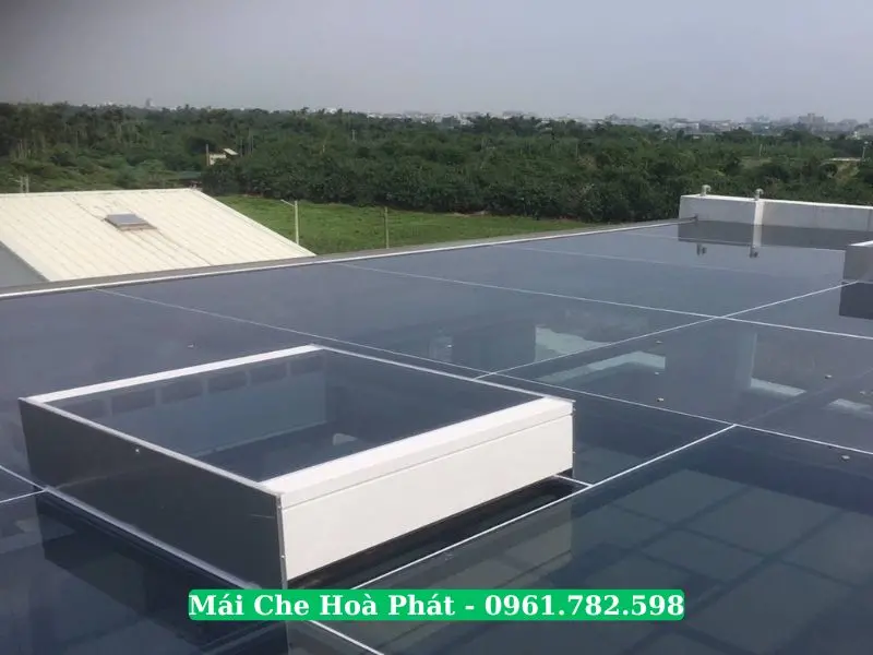 Thi công mái che giếng trời tại Chương Mỹ