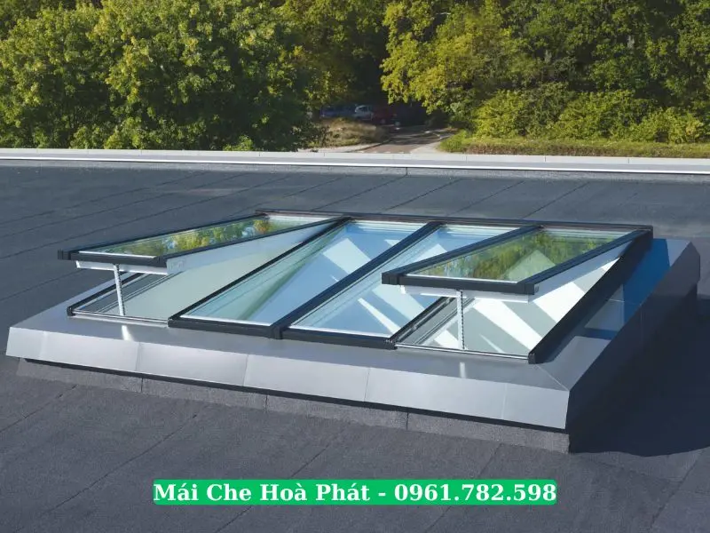 Công trình mái che giếng trời tại Hoài Đức