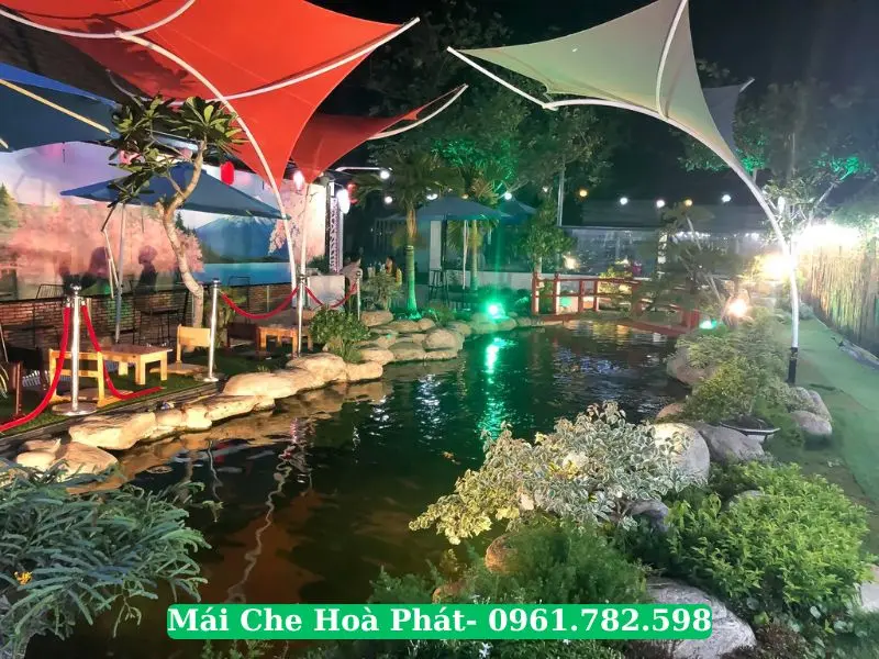 Mái che hồ cá Koi tiểu cảnh