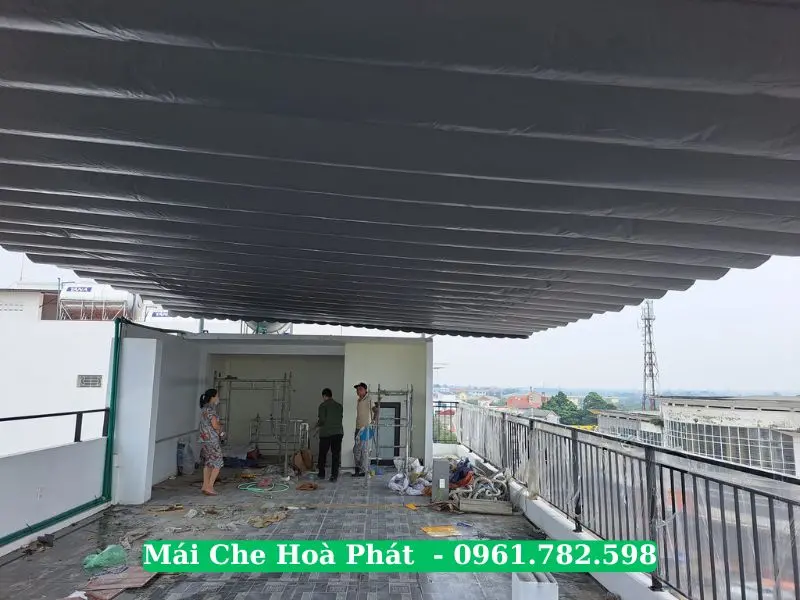 Công trình mái che sân thượng tại Hưng Yên