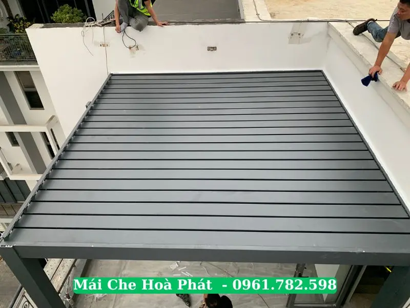 Công trình mái che sân thượng thông minh tại Hà Nội