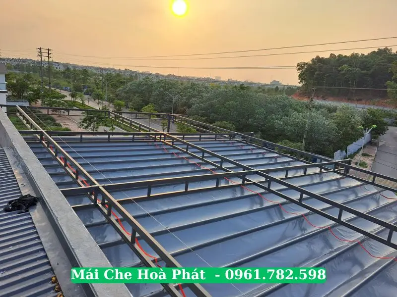Công trình mái che sân thượng tại Bắc Ninh