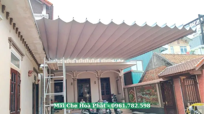 Các mẫu mái che sân đẹp