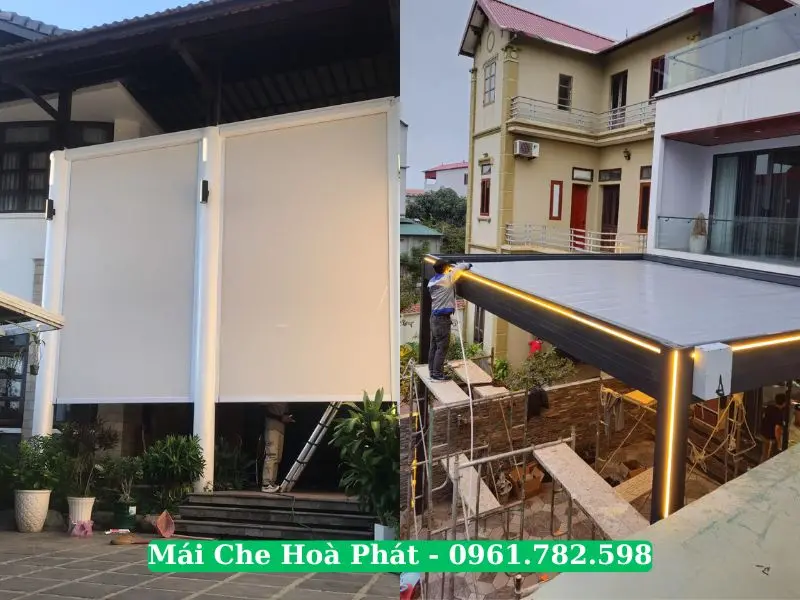 Giá mái che thông minh