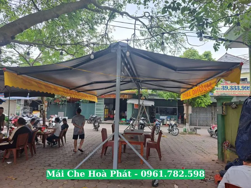 Mái hiên chữ A có bánh xe