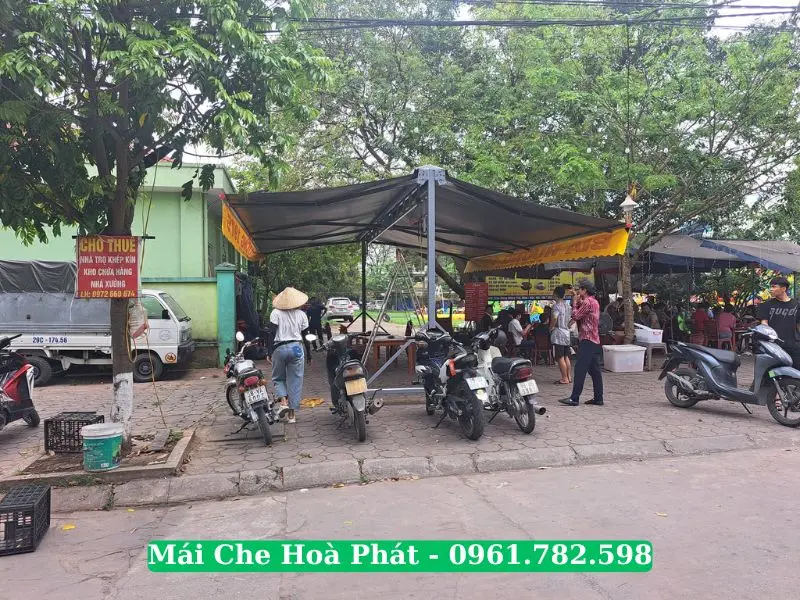 Mái hiên chữ A nhà hàng, quán bia