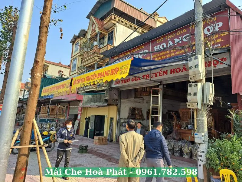 Công trình mái hiên di động tại Chương Mỹ Hà Nội