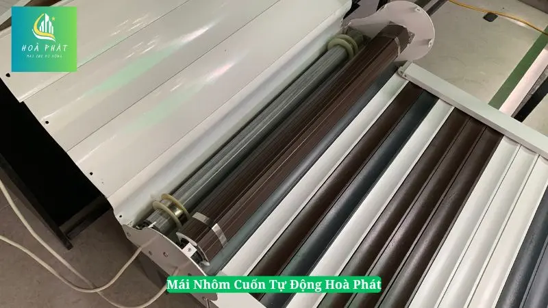 Chi tiết hệ trục motor mái nhôm cuốn
