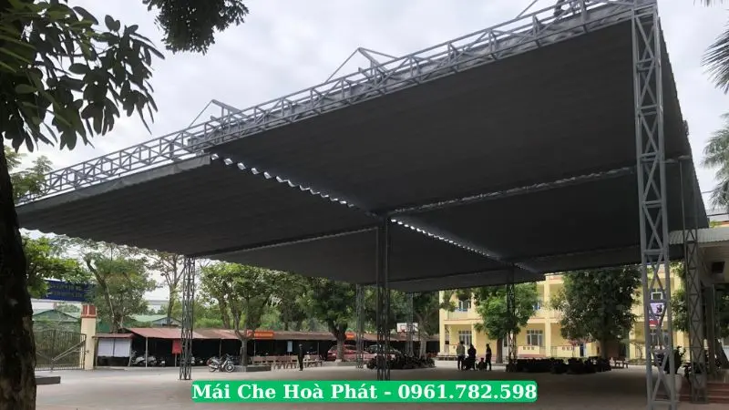 Bạt mái xếp trường học tại Gia Lâm