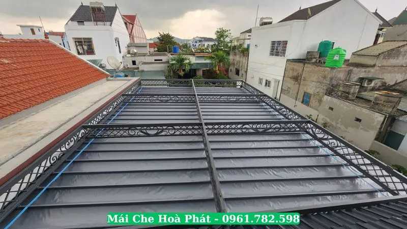 Hoà Phát thi công mái xếp tại Hà Nội