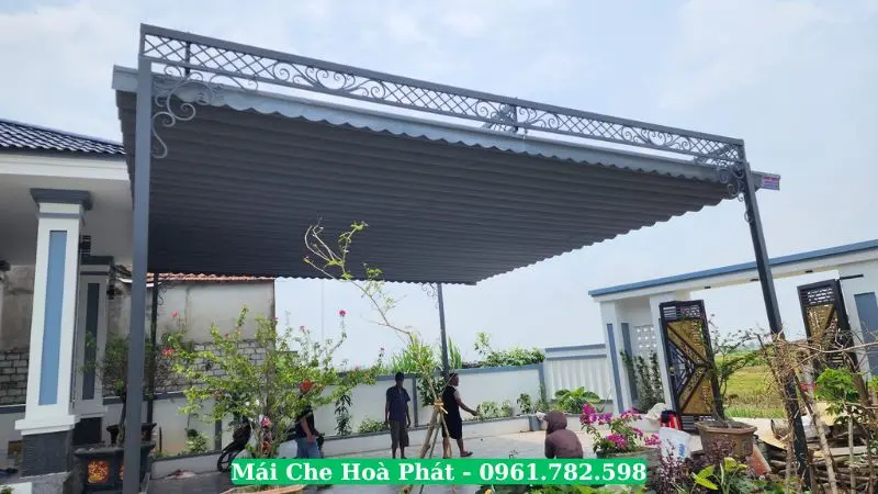 Mái che sân vườn tại Hoài Đức