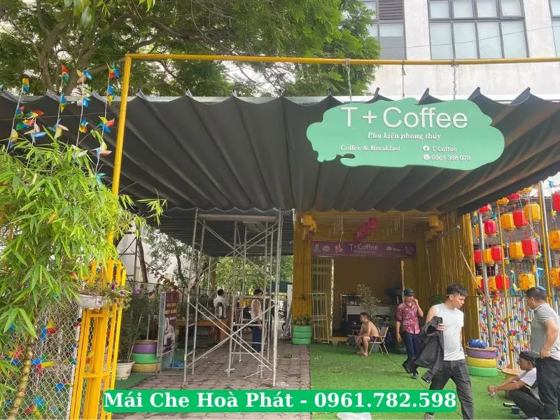 Giá mái xếp quán cafe