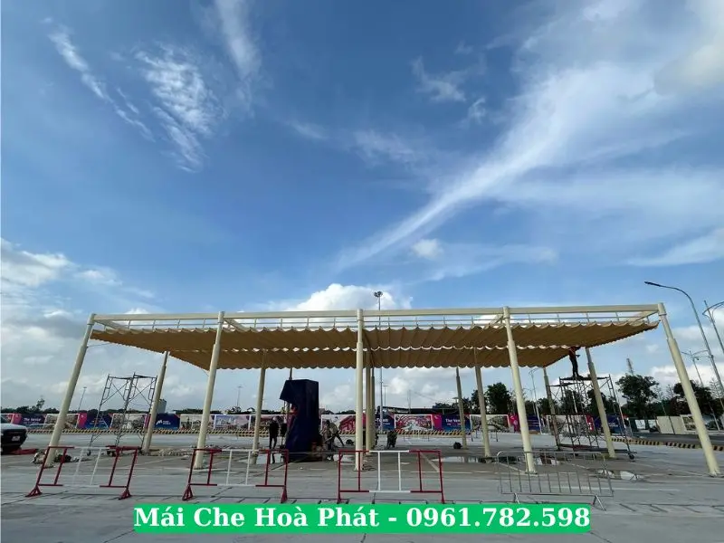 Hệ khung kèo mái bạt xếp