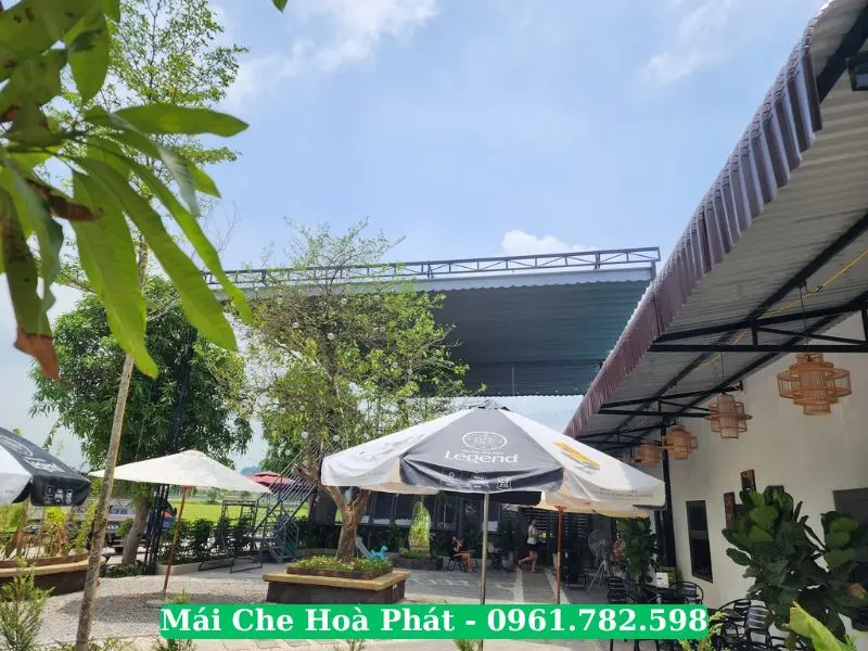 Công trình mái che quán cafe tại Ninh Bình
