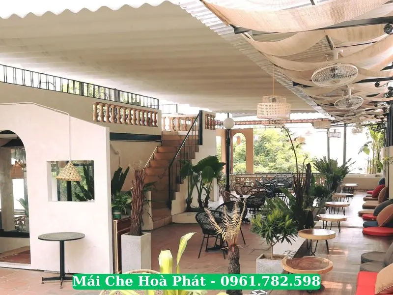 Mái xếp quán cafe tại Thanh Xuân Hà Nội