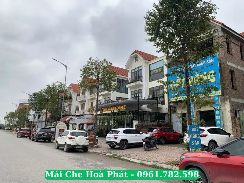 Mái che quán cafe SunShine Tại KĐT Phú Lương