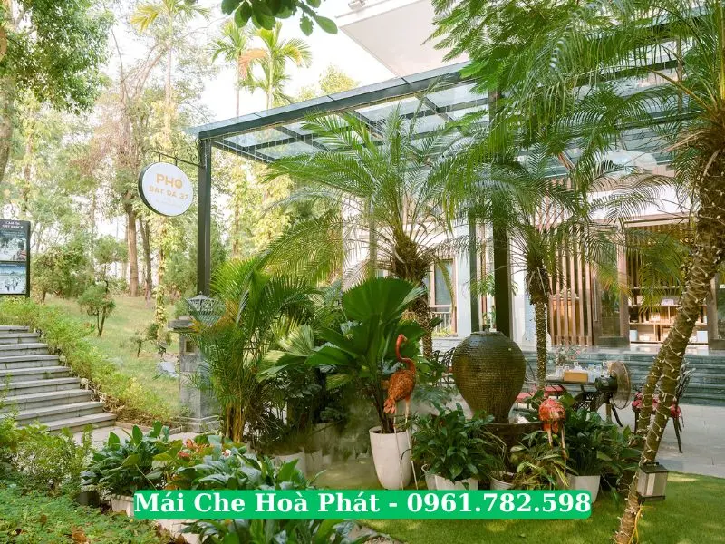 Mái nhựa Poly cao cấp nhà hàng