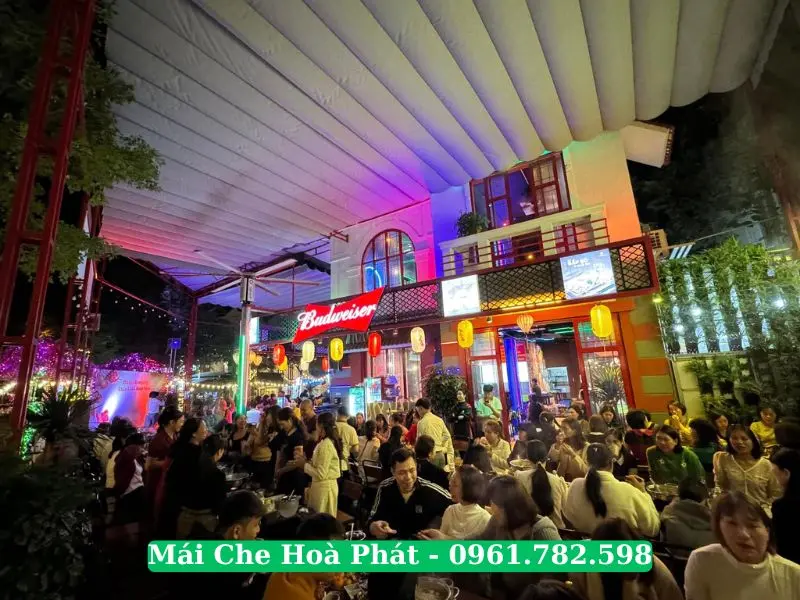 Công trình mái che quán nhậu Dân Chủ