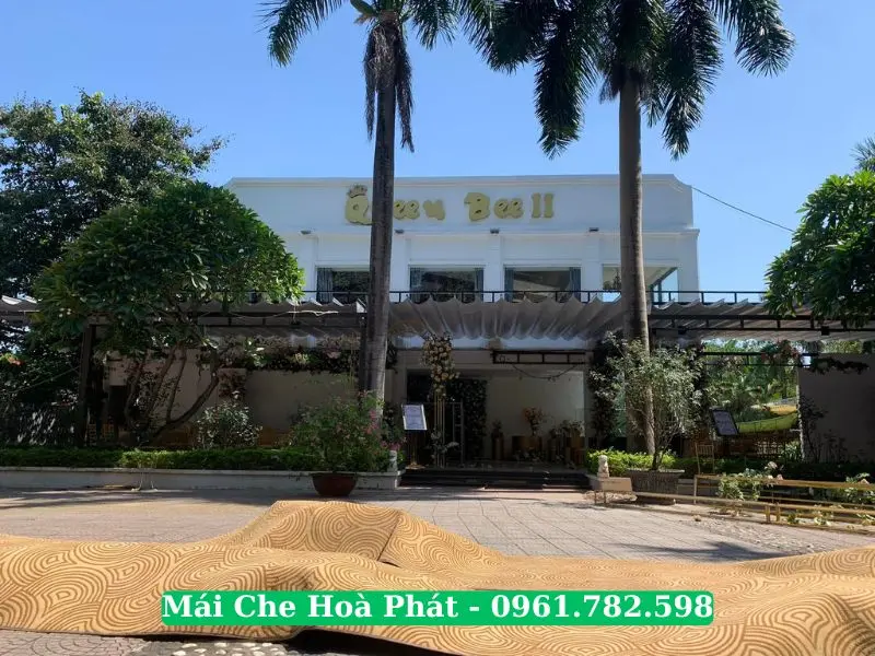 Mái che quán bia ngoài trời